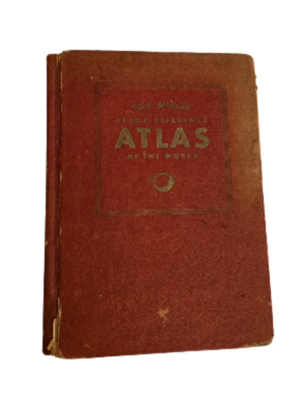 1943 Rand McNally Ready-Reference Atlas of the World WWII Vintage Maps Hardcover